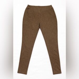 Women’s Taupe Faux Suede Pull-On Skinny Pants | Stretch Leggings Style
